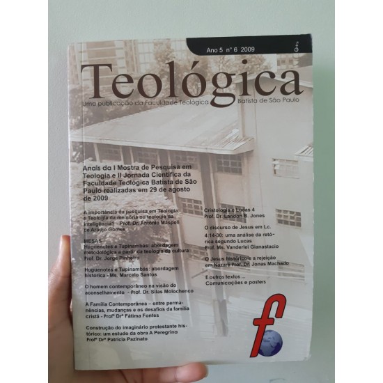 Teológica: Anais da I Mostra de Pesquisa em Teologia - N.6