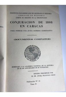 CONJURACION DE  1808 EN CARACAS, Tomo II